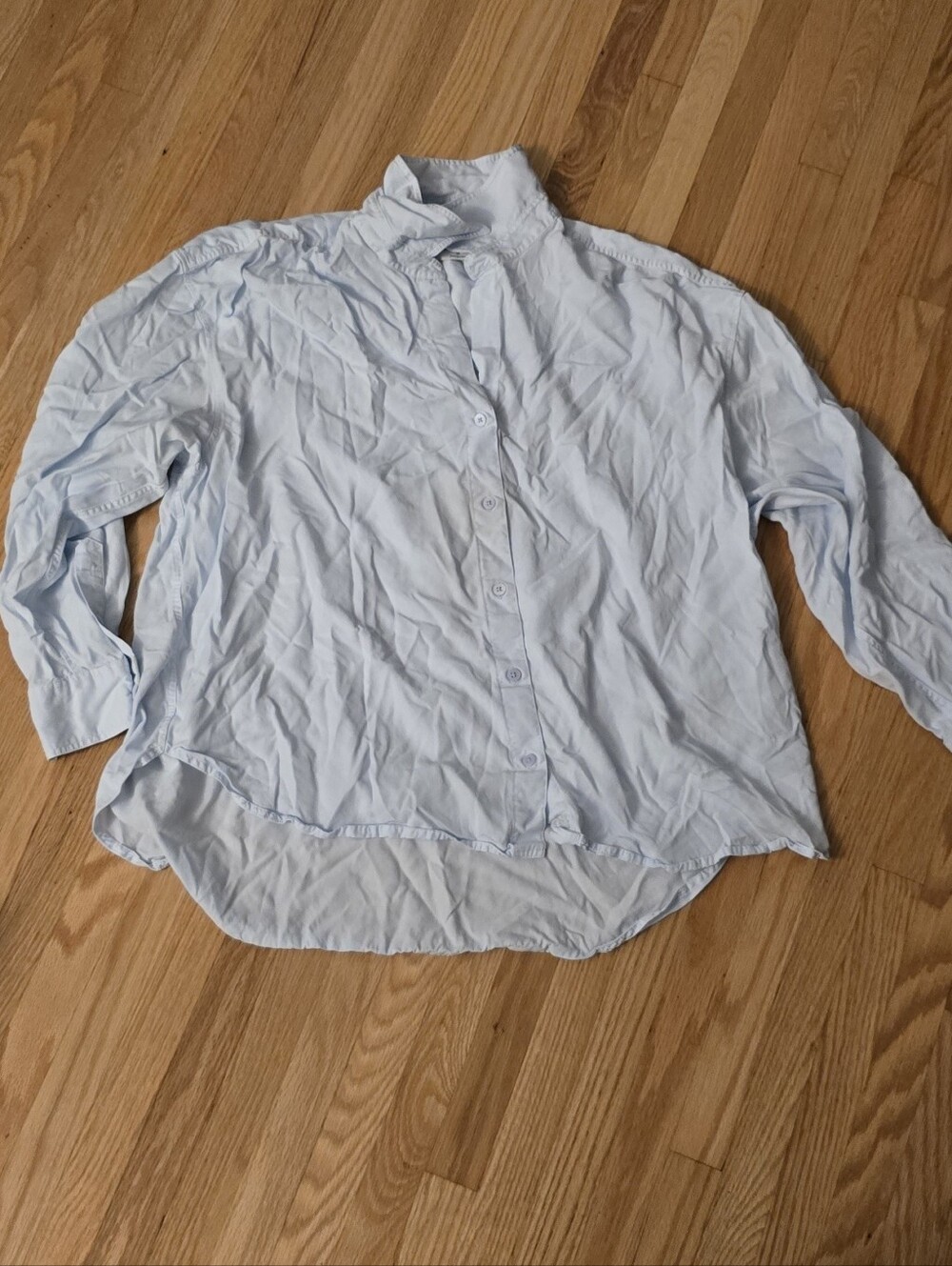 Babaton Light Blue Women's Casual Button-Down Shirt